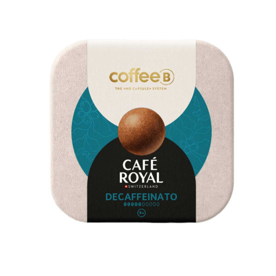 Dosette de café CoffeeB Café Royal Decaffeinato - 9 boules de café