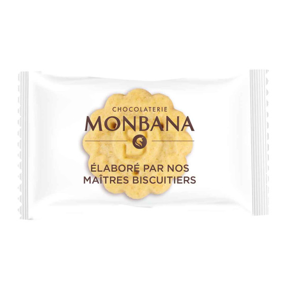 Mix Biscuits Monbana Nature, Pépites, Chocolat et Citron - 200 galettes emballées individuellement