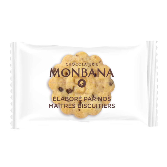 Mix Biscuits Monbana Nature, Pépites, Chocolat et Citron - 200 galettes emballées individuellement