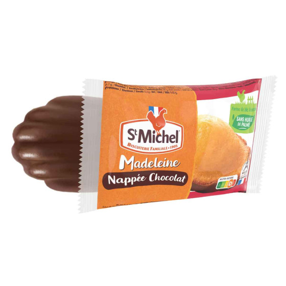 Mini Madeleine St Michel Nappée Chocolat - 100 madeleines emballées individuellement