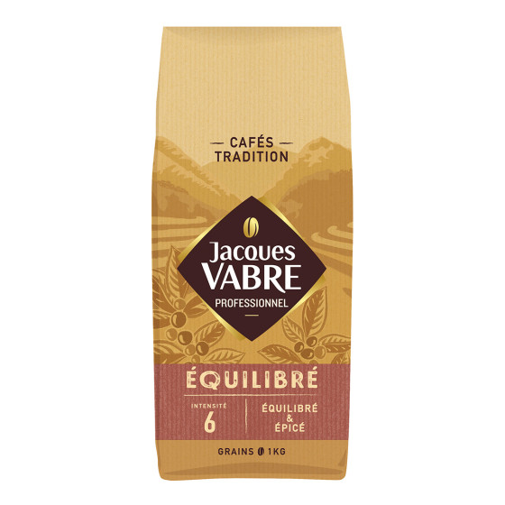 Café en Grains Jacques Vabre Equilibré - 8 paquets - 8 Kg