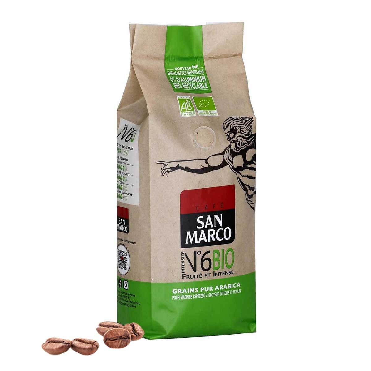 Café en grain premium le paquet de 500g Contenu