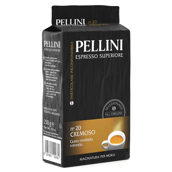 Café Moulu Pellini Espresso Supérieur Cremoso n°20 - 2 x 250 gr