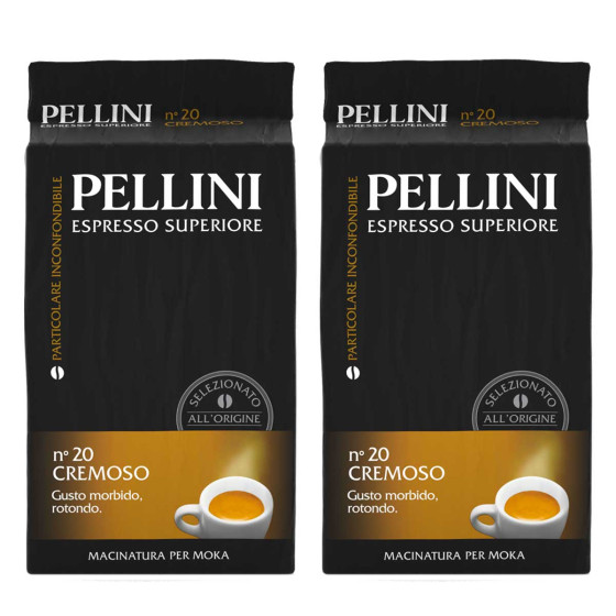 Café Moulu Pellini Espresso Supérieur Cremoso n°20 - 2 x 250 gr