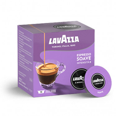 Capsules Lavazza A Modo Mio Café Espresso Soave - 16 boites - 256 capsules