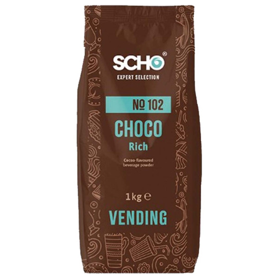 Chocolat Chaud Vending Scho Choco Rich n°102 - 10 paquets - 10 Kg