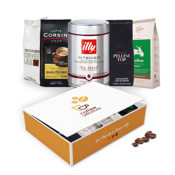 Coffret Découverte Café en Grains Italie - 5 paquets
