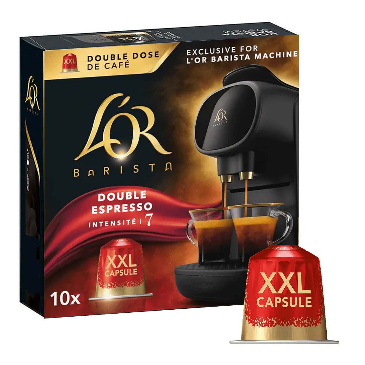 Café capsules splendente intensité compatibles Nespresso L'OR : la boite de  20 capsules à Prix Carrefour