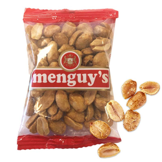 Menguys - Cacahuètes Grillées Salées - Boîte dégustation - 50 sachets de 40gg