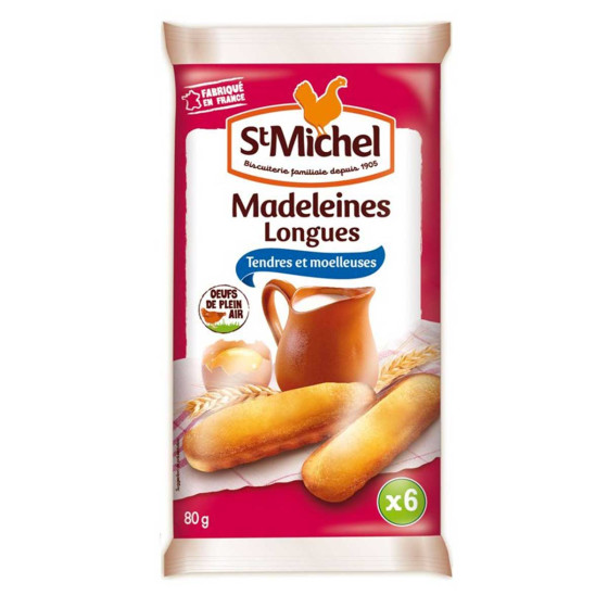 Madeleine longue St Michel Nature - 20 paquets - 120 madeleines