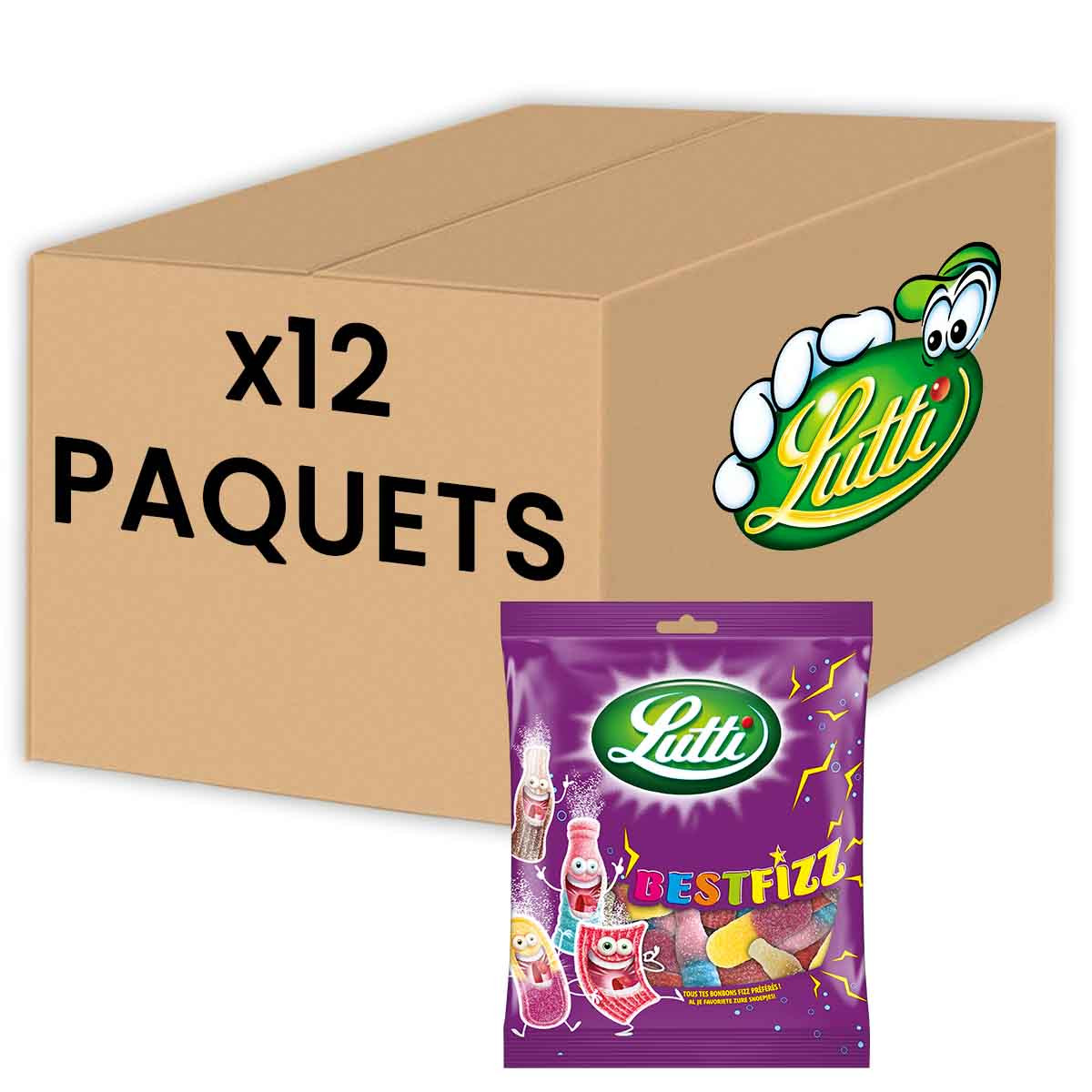 Lutti - Sachet de bonbons Best Fizz - 110 grammes