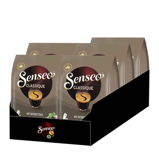 Dosette Senseo Café Classique - 5 paquets - 200 dosettes compostables