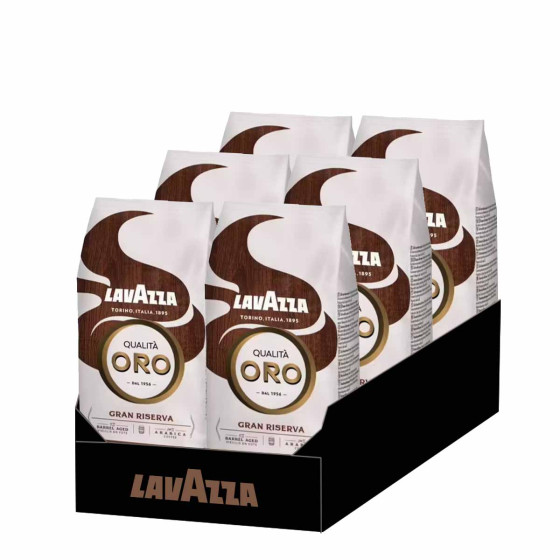 Café en Grains Lavazza Qualita Oro Gran Riserva - 6 paquets - 6 Kg