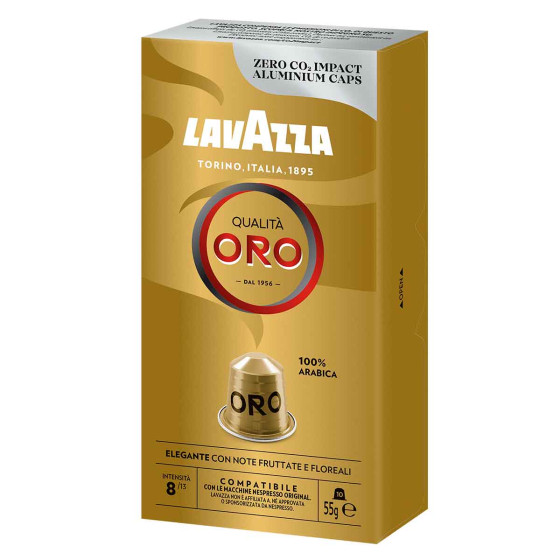 Capsule Nespresso Compatible Lavazza Qualita Oro - 10 boites - 100 capsules