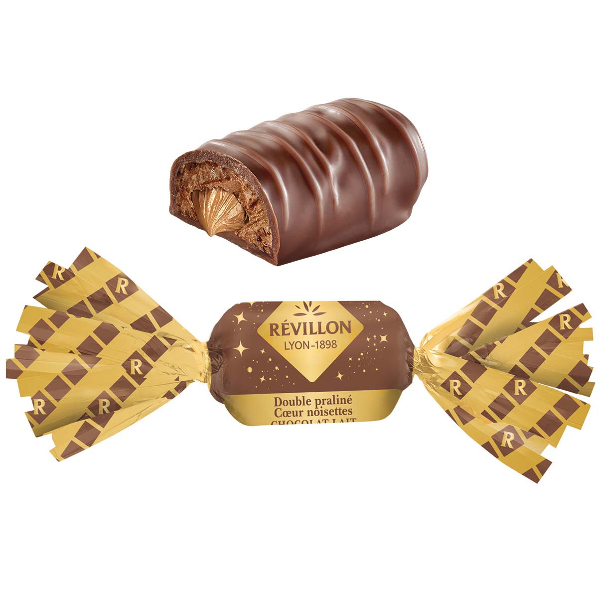Papillotes Révillon de chocolat au lait praliné noisette Achat en Ligne Pas Cher CoffeeWebstore