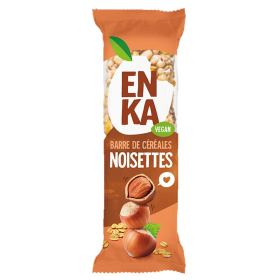 Barre de Céréales Enka Noisettes - Boite distributrice de 20 barres