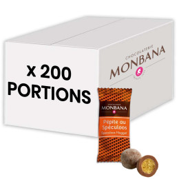 100 dosettes individuelles de chocolat bio lacté Monbana