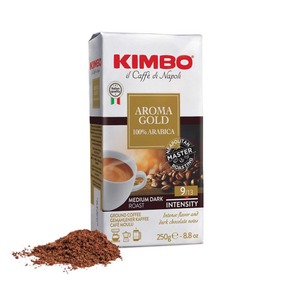 Café Moulu Kimbo Aroma Gold 100% Arabica - 250 gr