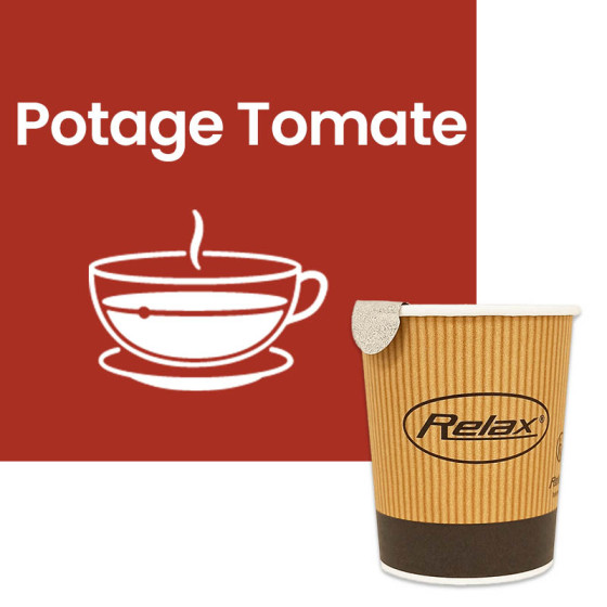 Gobelet Pré-dosé en carton Relax Potage Tomates - 120 boissons