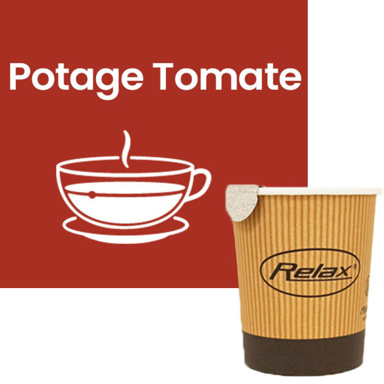 Gobelet Pré-dosé en carton Relax Potage Tomates - 10 boissons