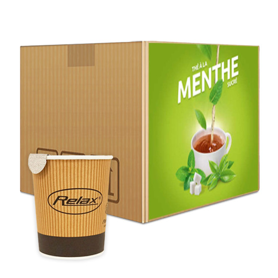 Gobelet Pré-dosé en carton Thé Menthe - 300 boissons