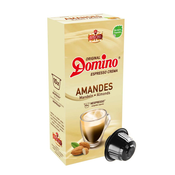 Capsule Nespresso Compatible Domino Café Amande - 10 capsules