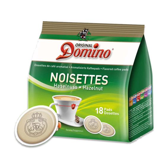 Dosettes Senseo® compatibles Domino Café Noisette  - 18 dosettes