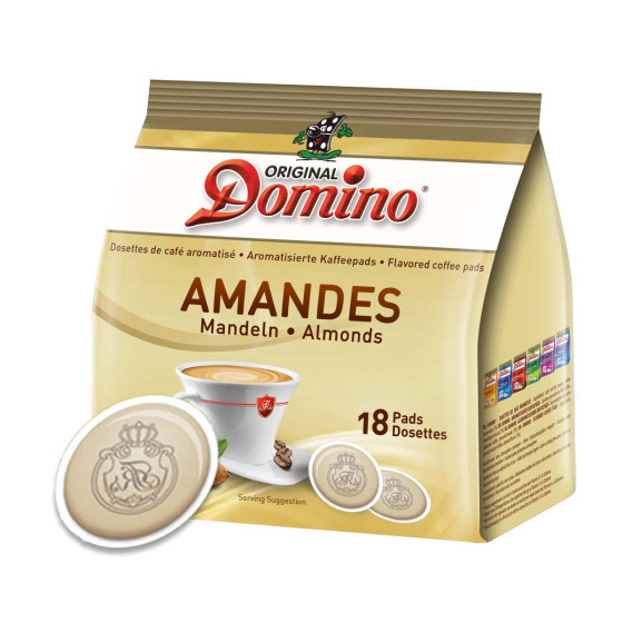 Dosettes Senseo® compatibles Domino Café Amandes - 18 dosettes
