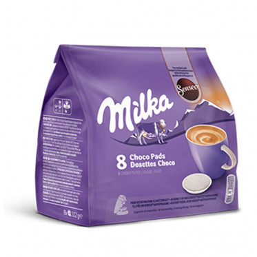 Dosette Senseo Compatible Chocolat Chaud Milka - 10 paquets - 80 dosettes