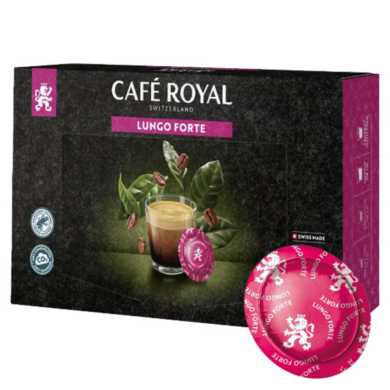 Capsule Nespresso Pro Compatible Café Royal Office Pads Lungo Forte - 3 boites - 150 capsules