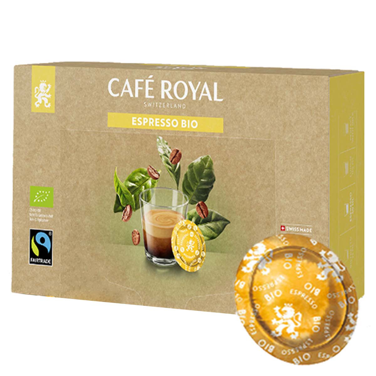 Café capsules Compatibles Nespresso chocolat noir intensité n°4 CAFE ROYAL  : la boite de 10 capsules à Prix Carrefour