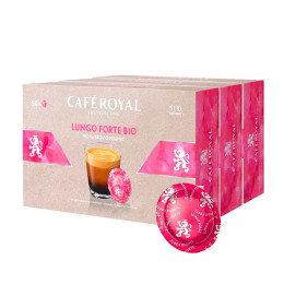 3x50 Capsules Lungo Forte Bio - compatibles Nespresso® Pro - Café Royal