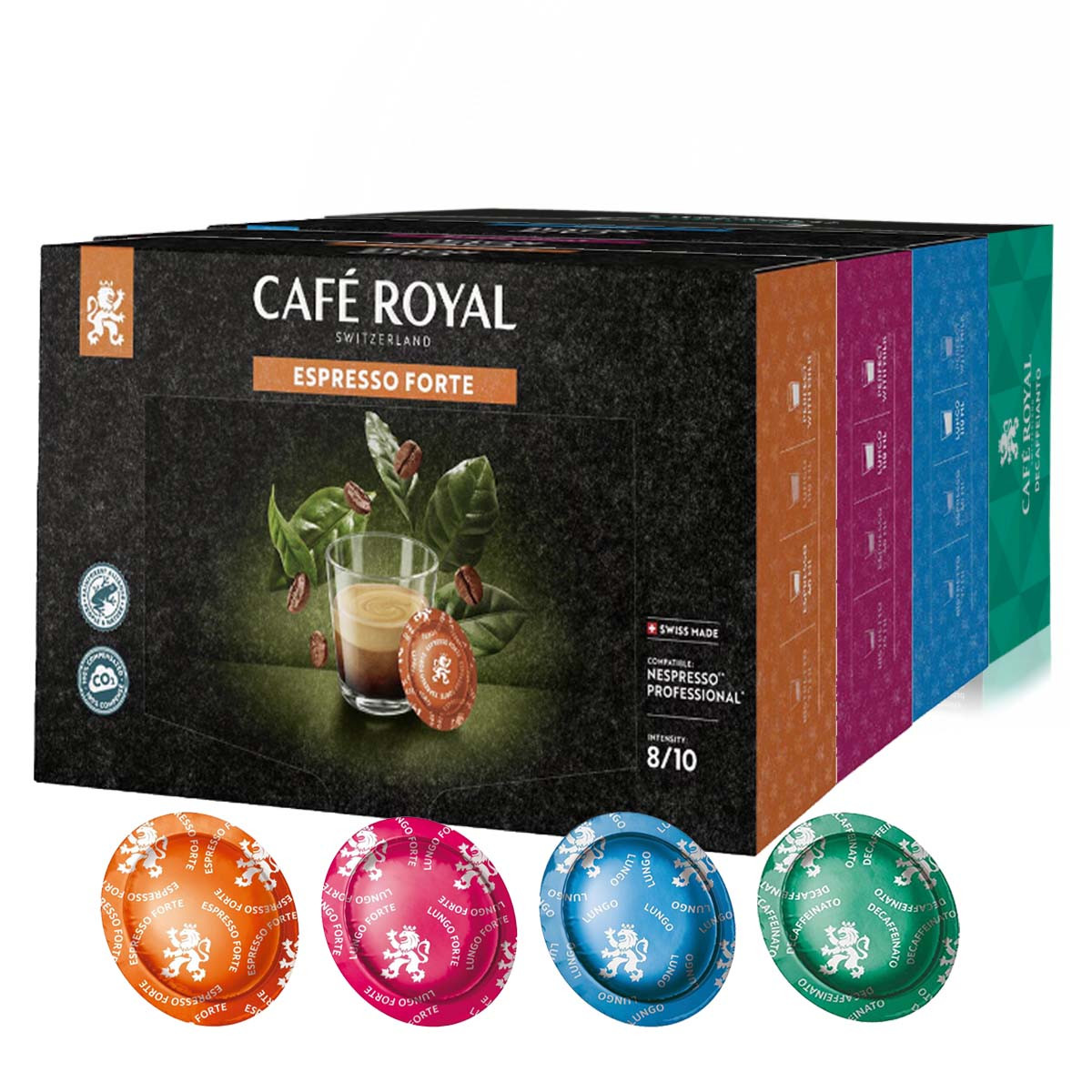 150 Capsules café lungo compatibles Nespresso pro® - Café Royal Pro