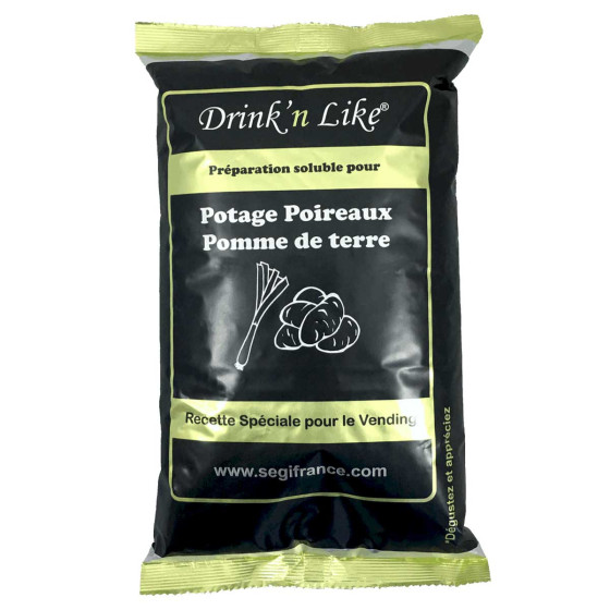 Potage Instantané Distributeur Automatique Drink'n Like Soupe Poireaux Pomme de terre - 1 Kg