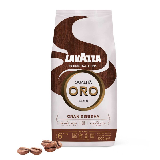 Café en Grains Lavazza Qualita Oro Gran Riserva - 3 paquets - 3 Kg