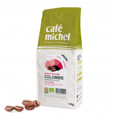 Café en Grains Bio Café Michel Colombie - 3 paquets - 3 kg