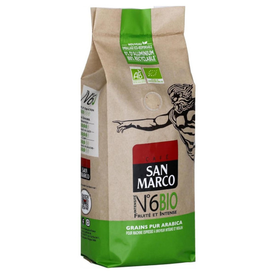 Café en Grains Bio San Marco - 9 paquets - 4,5 Kg