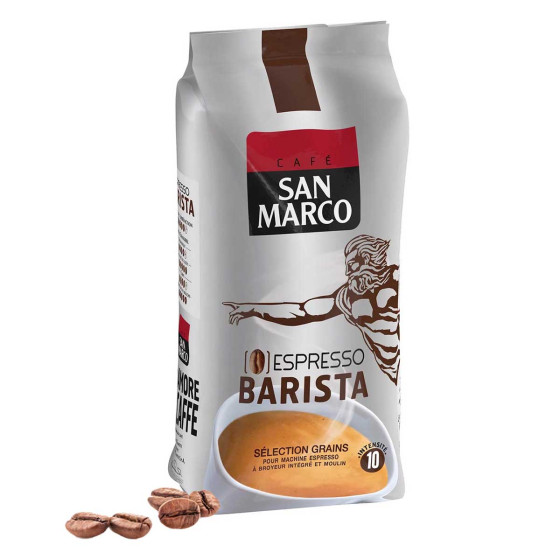Café en Grains San Marco Barista - 3 paquets - 1,5 Kg