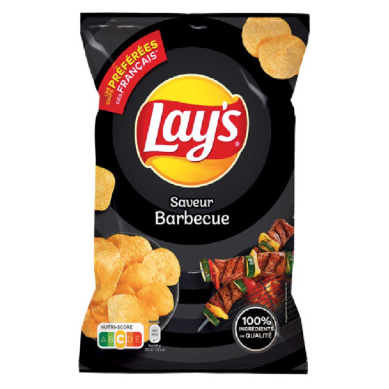 Biscuits Apéritif - Chips Lay's saveur Barbecue 45g - 20 Paquets