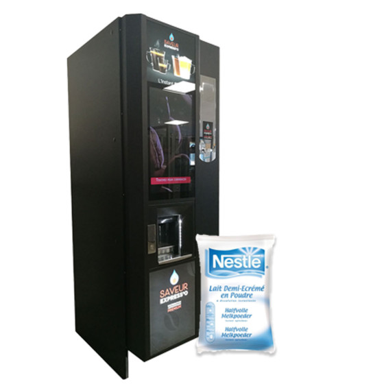 Lait en Poudre Nestlé® Demi-Ecrémé pour Distributeur Automatique - 20 paquets - 10 Kg