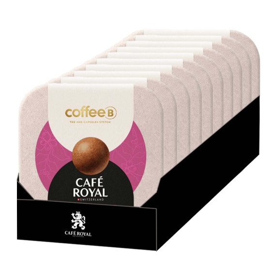 Dosette de café CoffeeB Café Royal Lungo Forte - 10 boites - 90 boules de café