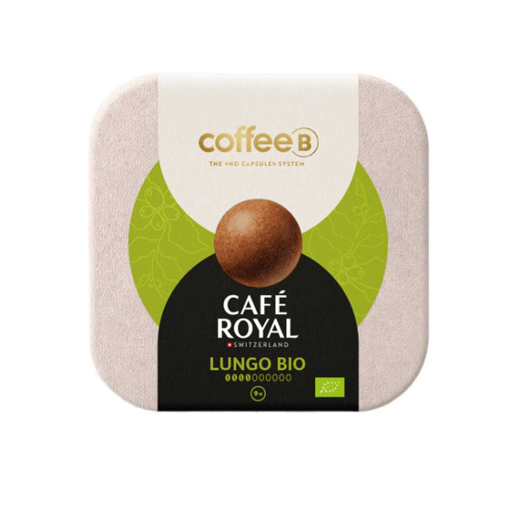 Dosette de café CoffeeB Café Royal Lungo Bio - 10 boites - 90 boules de café