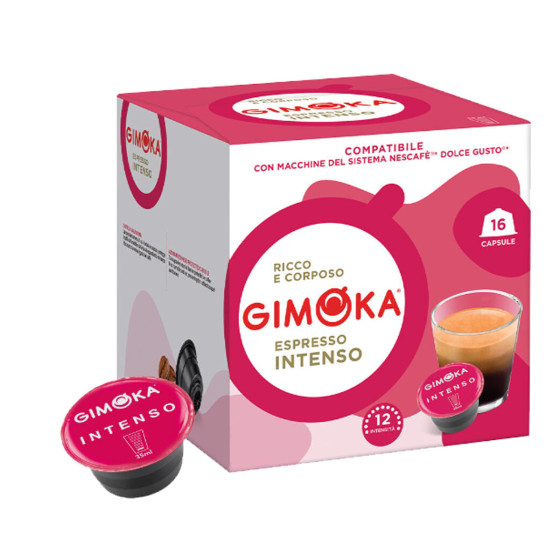 Capsule Dolce Gusto Compatible Gimoka Espresso Intenso - 6 paquets - 96 Capsules
