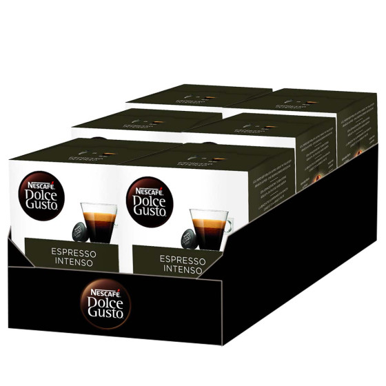 Capsules Nescafé Dolce Gusto Café Espresso Intenso - 6 boîtes - 96 capsules