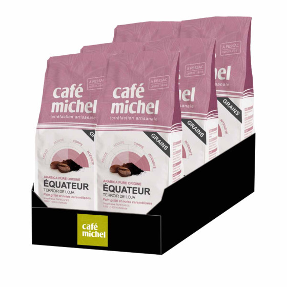 Café en Grains Bio Café Michel Équateur Terroir de Loja - 6 paquets - 6 Kg