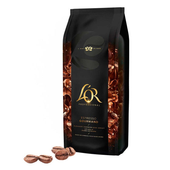 Café en Grains L'Or Professional Espresso Gourmand - 3 paquets - 3 Kg