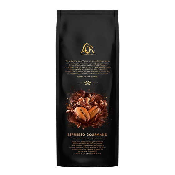 Café en Grains L'Or Professional Espresso Gourmand - 3 paquets - 3 Kg