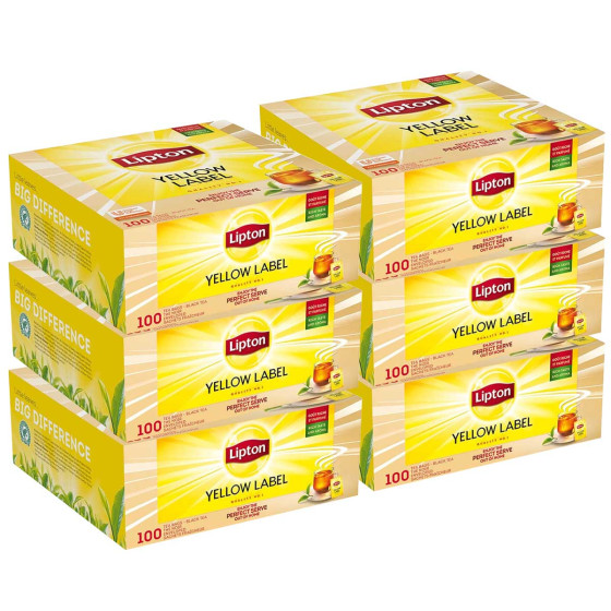 Coffret de Thé Noir Lipton Yellow Label Tea