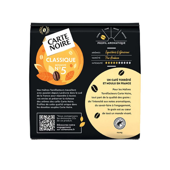 Dosette Senseo compatible Café Carte Noire n°5 Classique - 10 paquets - 360 dosettes