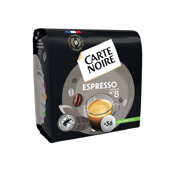 Dosette Senseo compatible Café Carte Noire n°8 Expresso Classic - 10 paquets - 360 dosettes